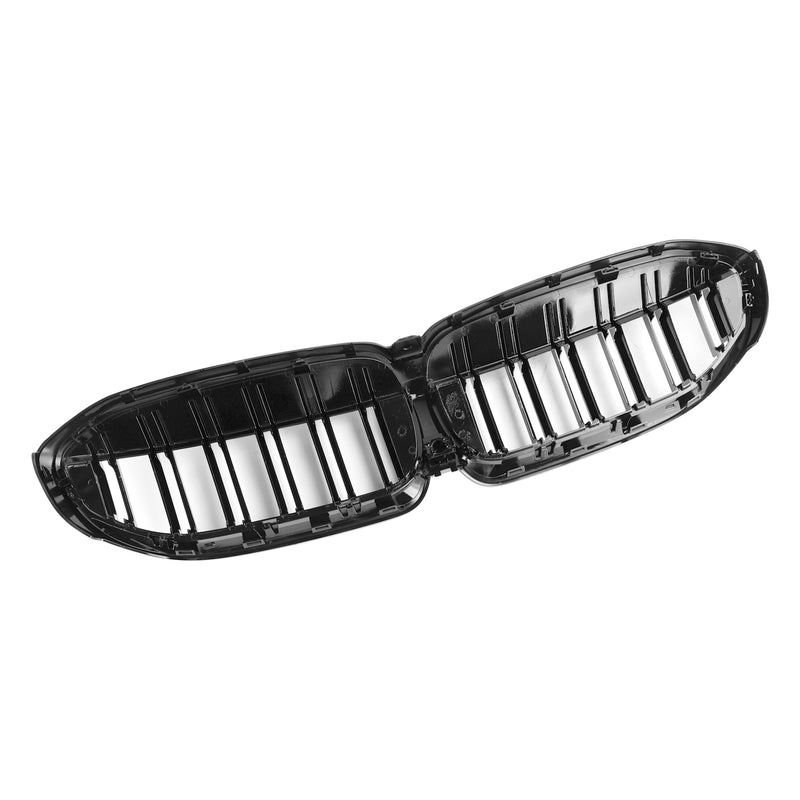 Black Dual Slat Kidney Grille Grill 51138072085 Für BMW 3 Series G20 2019-2022