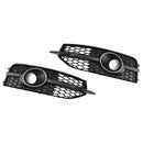 2012–2015 Audi A7 S-Line S7 schwarz Frontstoßstange Nebelscheinwerfer Kühlergrill Abdeckung Blende