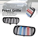 2 Stück Frontstoßstangengrill in Hochglanzschwarz passend für BMW X3 E83 2007-2010 LCI