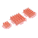 Kühler Orange Pi RV2 Entwicklungsboard Kühlkörper aus reinem Kupfer, selbstklebender Kühler