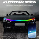 Auto Motorhaube LED Tagfahrlicht Streifen Flexible Dynamische Scan Starten