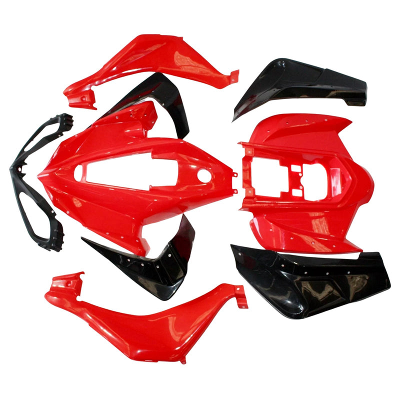 Plastic Fairing Fender Kit For 110cc 125cc Mars Sport Quad Dirt Bike ATV Rød