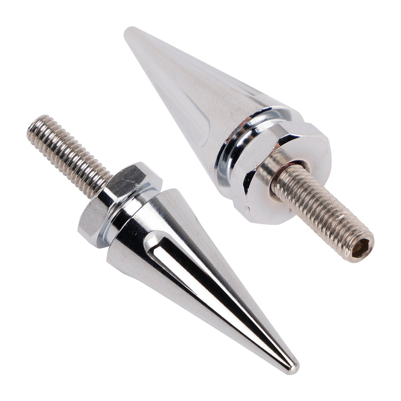 4x Silberne Spike-Windschutzscheiben-Verkleidungsschrauben für Touring Road Glide FLTR 2015 - 2025