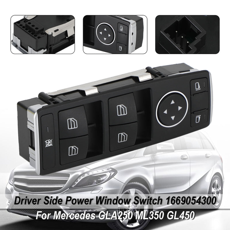 Master Fensterheberschalter Für Mercedes-Benz W176 X156 C117 W166 1669054300