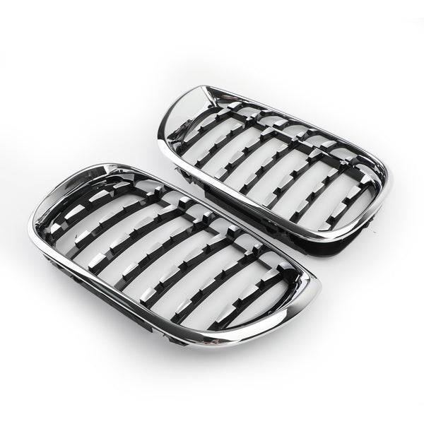 Paar Chrom-Diamant-Kühlergrill für BMW E46 Limousine/Touring Facelift 2002–2005 4-türig