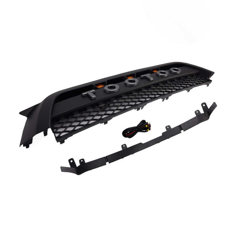 TRD Pro Style Frontstoßstangengrill passend für Toyota 4Runner 2010-2013, Mattschwarz