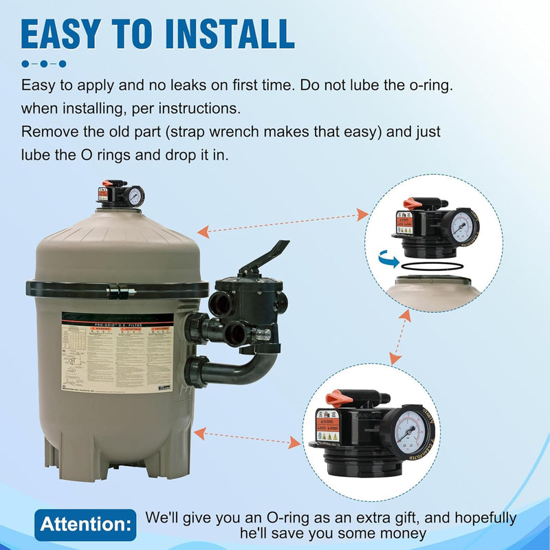 Manuaalinen ilmanvaihtokokoonpano DEX2420MAR2 patruunoille POY -suodatin