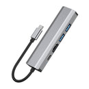 5 in 1 TYPE-C auf USB3.0*1+USB2.0*1+PD100W/USB-C Daten+HDMI+100M Netzwerkkarte iPad
