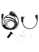 102B Transparenter In-Ear-Kopfhörer mit Luftschlauch und A24-Kabel für ICOM A25CE, A25N und A24