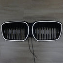 2022-2024 BMW IX3 G08 LCI Double-Amelle-munuaisten säleikkö, musta