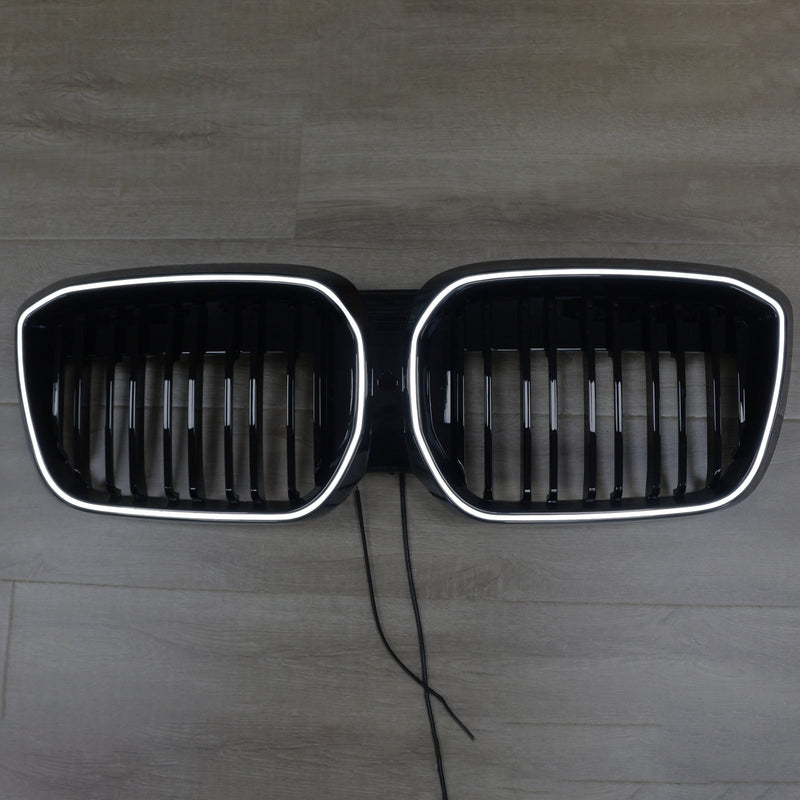 2022-2024 BMW IX3 G08 LCI Double-Amelle-munuaisten säleikkö, musta