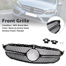 Diamond Front Grill Grille Fit Benz C-Class W205 C250 C300 C400 2015-2018