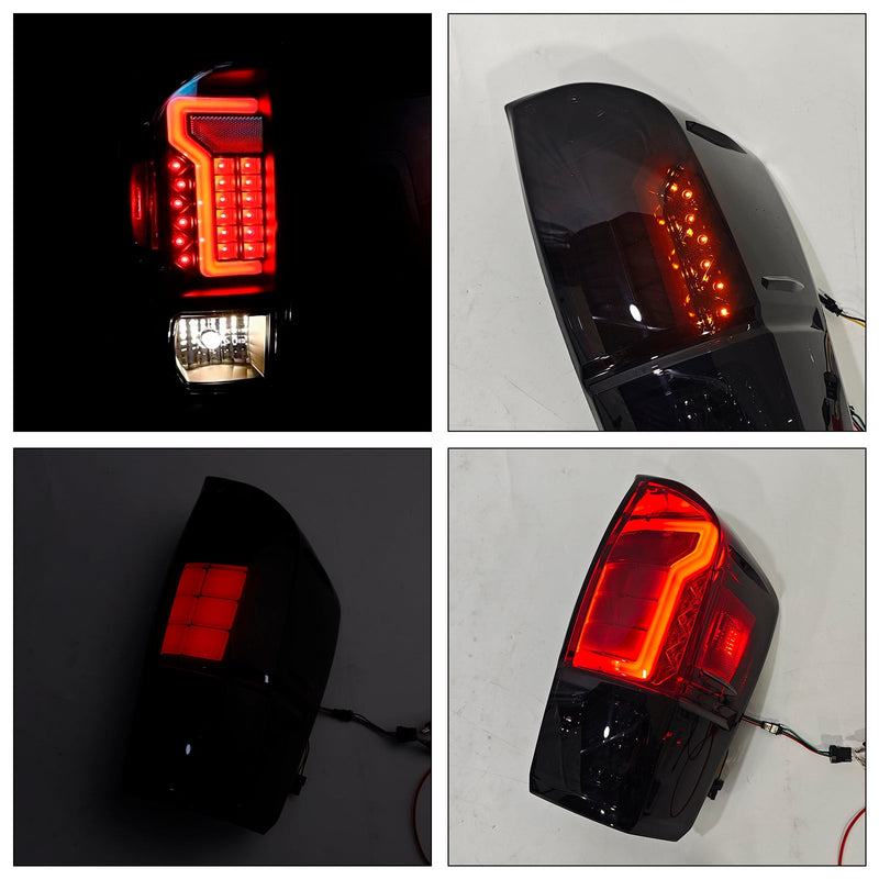 2016-2021 Tacoma Takana oikea ja vasen LED-takavalovalaisin pari savua 8156004170 81560-04180