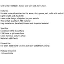 Kromi kiiltävä musta etusäleikkö kameralla sopii BMW 5-sarjan G30 G31 21-22