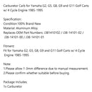 Vergaser Für Yamaha 1985-1995 Golf Carts G2 G5 G8 G9 G11 4-Cycle Engine