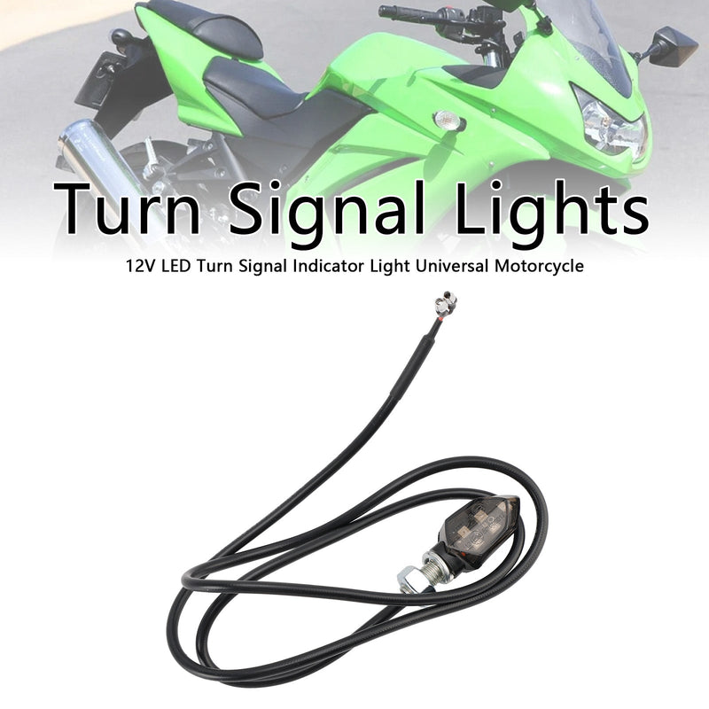 12V LED Blinker Anzeige Licht 8mm Universal Motorrad Für Kawasaki