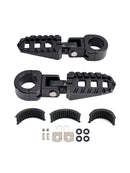 Universelle Fußrasten vorne, passend für Motorräder mit 1,25-Zoll-Lenkern