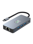 9 in 1 TYP-C auf RJ45 (Gigabit) + USB 3.0 * 3 + HDMI + USB-CS-Daten + PD100W + SD/TF iPad Pro