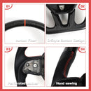 Beheizbares Lenkrad aus Kohlefaser für Dodge Durango (2015–2023)