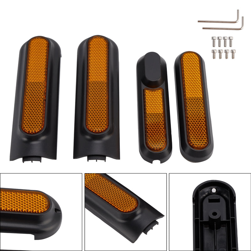Set of 4 Scooter Side Covers with Rear Reflector for Xiaomi 4 Pro(1st Gen)