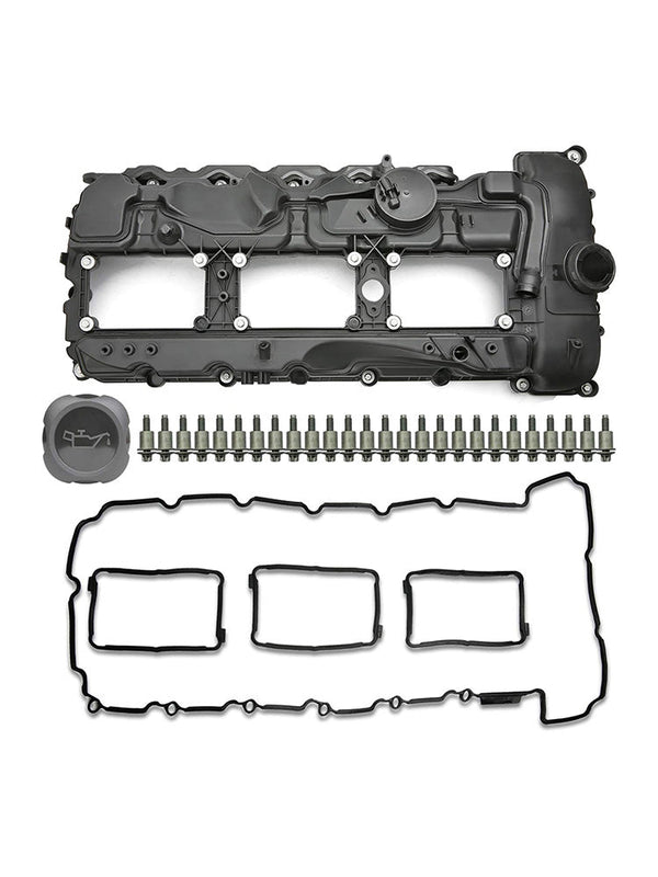 2011-2013 BMW E70 X5 xDrive 35i 3.0T Ventilkåpa med packning + lock 11127570292