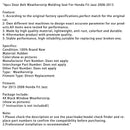 2008-2013 Honda Fit Jazz 4dílný profil těsnění dveří