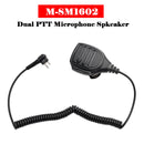 M-SM1602 Duální reproduktor mikrofonu PTT pro GP300 CP100 SP50+ Z418 P110 V468 EP350