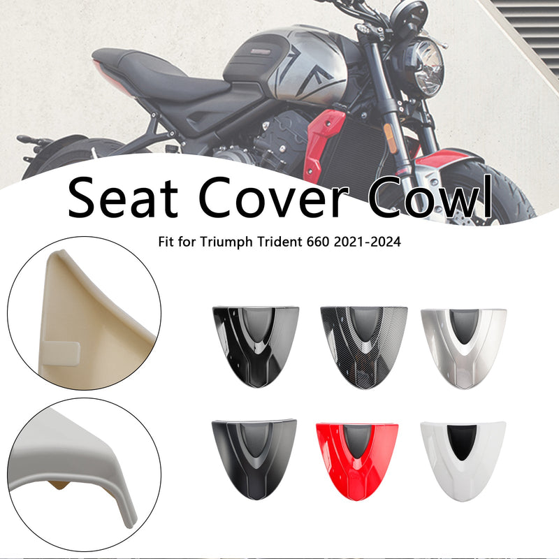 2021-2024 Trident 660 Takaistuimen suojuksen verhoilu