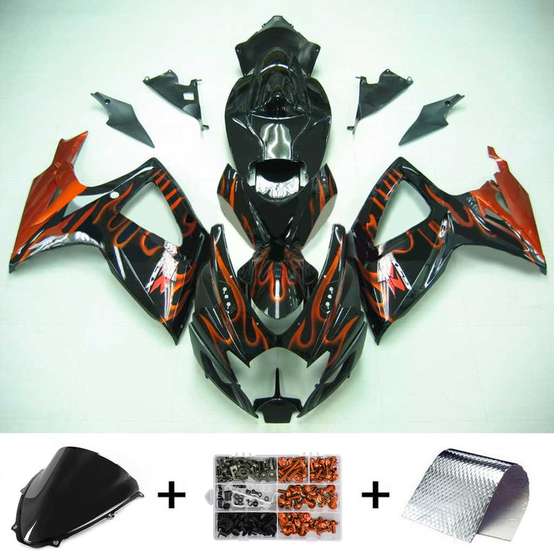 2006-2007 K6 Suzuki GSXR 600/750 insprutningsskyddssats kropp plast