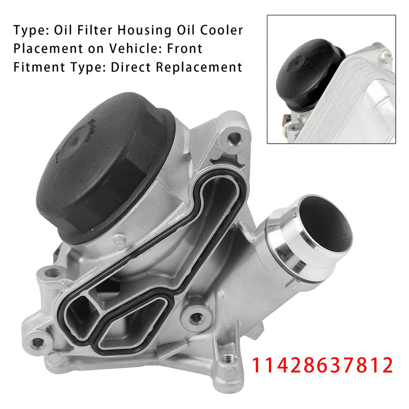 2009–2010 BMW X3 2.5si Sport Utility 4-Türer Motorölkühler Ölfilter Montage 11428637812