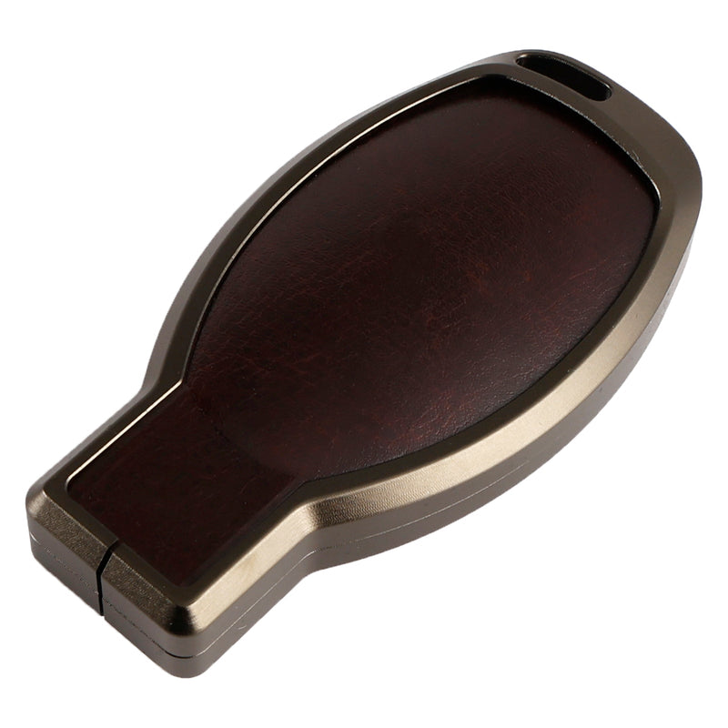 Benz GLC GLK CLS GLA CLA AMG Legierung Aluminium TPU Autoschlüssel Braun Hülle Cover