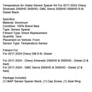 2017–2024 Chevy GM 6,6 l Diesel Temperatur Luftansaugsensor Abstandshalter-Kit