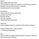 Kraftstoffdruckreglerhalterung, passend für Holley, passend für Wettbewerbervergaser 4150/4160