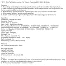 2001-2004 Toyota Tacoma mit Glühbirnen, 2 Stück, Rückleuchten