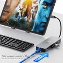 11 v 1 TYPE-C až RJ45 Gigabit USB 3.0 HDMI VGA Audio USB-C Data SD/TF PD100W