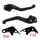Nyt kort koblings- og bremsegreb passer til Suzuki GSXR6000-2006-2010 GSX-S1000/F 2015, sort