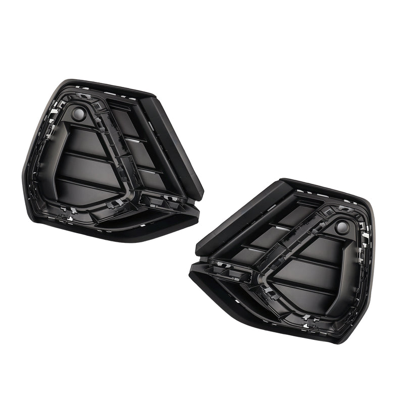 2019–2022 Audi Q3 S-Line 2 Stück glänzend schwarz Frontstoßstangen-Kühlergrillabdeckung