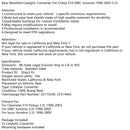 1996–2003 Chevrolet S10 Pickup 2,2 l Heckkrümmer-Katalysator 25175249 25314443