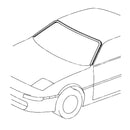 1990-1995 Toyota MR2 SW20 Frontscheiben-Außenleiste 75533-17030