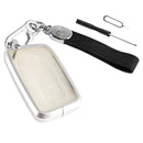 Lexus IS GS ES RX Autoschlüssel-Schutzhülle aus Aluminiumlegierung, TPU-Weichfolie, Schwarz