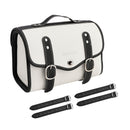 PU Side Cock Pocket Saddle Bag Color Matching Bagage White for Scooter Motorcycle White