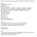 Schwarze dritte LED-Bremsleuchte mit hohem Niveau für VW Golf MK5 GTI Passat Polo MK4