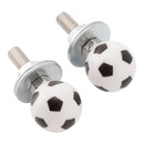 2x Custom SOCCER Kennzeichenschraube Kunststoff Motorrad Chopper Trike