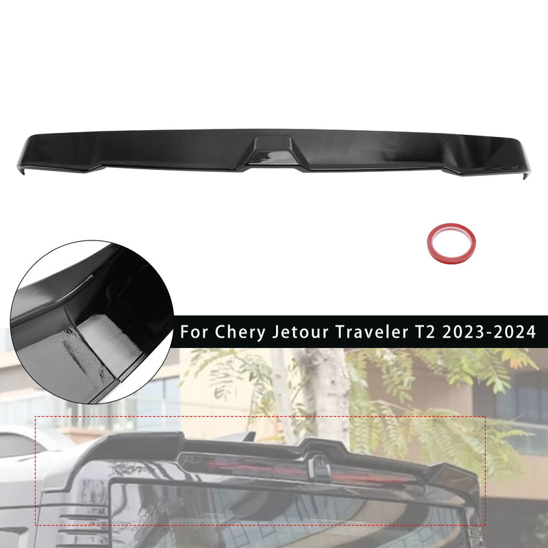 2023-2024 Chery Jetour Traveler T2 Czarny tylny spoiler dachowy o wysokim połysku