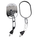 Universal Spiegel Set Chrom 10mm links + rechts für Chopper Motorrad Custom