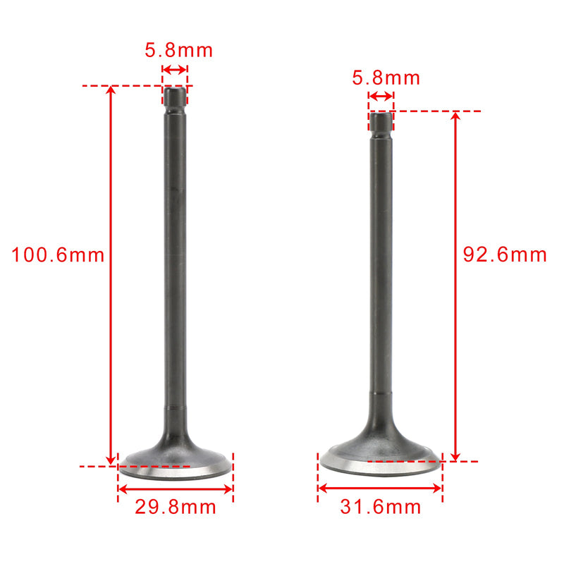 Sylinderhodeventiler Pakninger Pakningssett For Yamaha 3YF-12121-00 5KM-12111-00