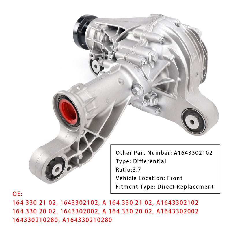 2009/12-2012/08 Mercedes-Benz GL-Klasse X164 GL 320 CDi/350 Differential Vorderachse Getriebe 3,7 Verhältnis 164330210280