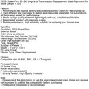 2 Stück Passstifte 551342 Ausrichtungsstift für Motor und Getriebe, Lagerlänge 1,125 Zoll