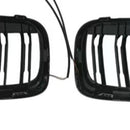 Frontstoßstangengrill, schwarz, Doppellamellen, passend für BMW X2 F39 (2018–2023).