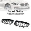 01.2009-10.2016 BMW 5-serie F10 Limousine Kidney Grille Bumper Grille Black Glossy 51137203203 51137203204